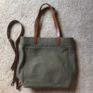 Madewell Canvas Transport Tote in British Surplus